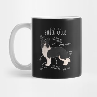 Border Collie Dog Anatomy Mug